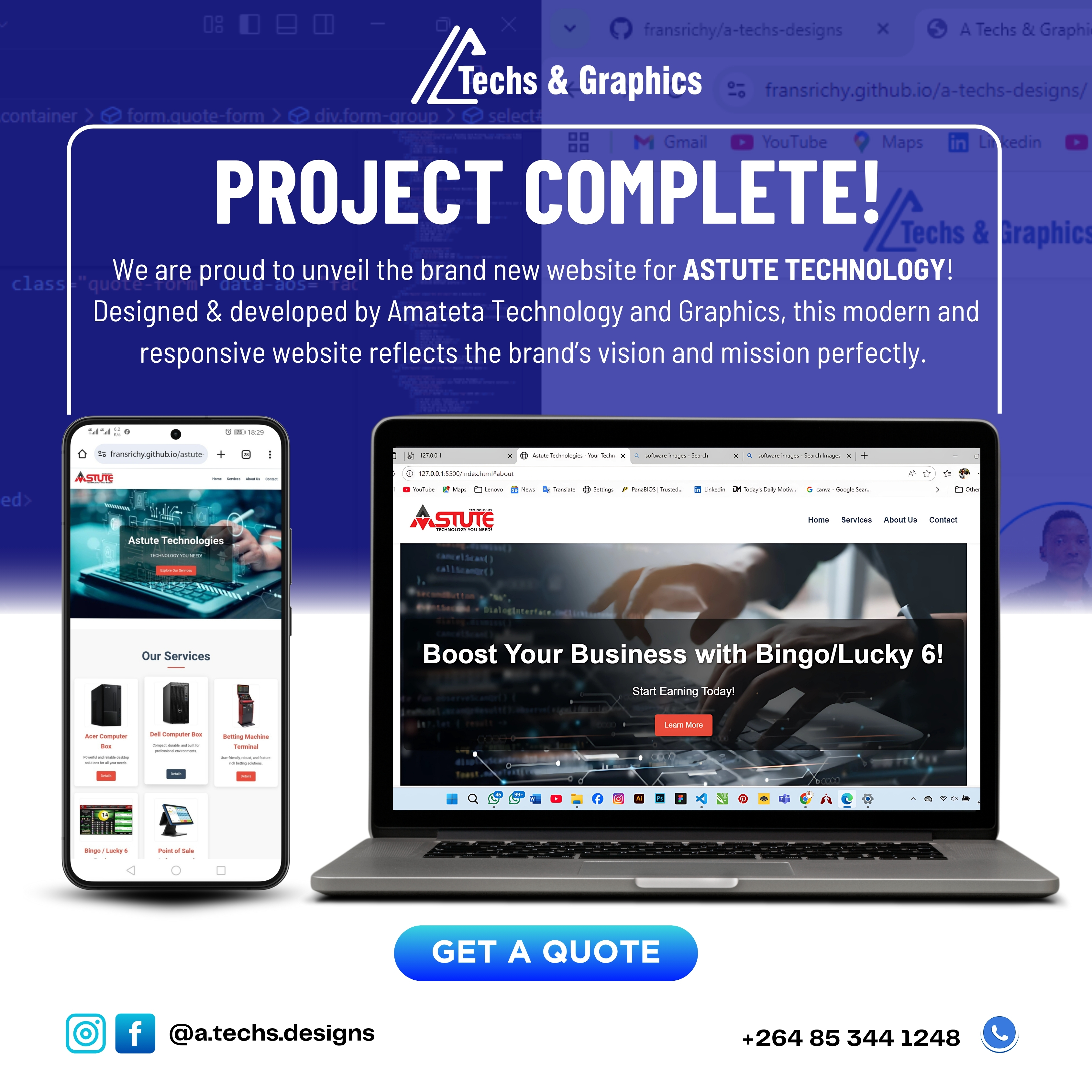 ASTUTE Technologies Website
